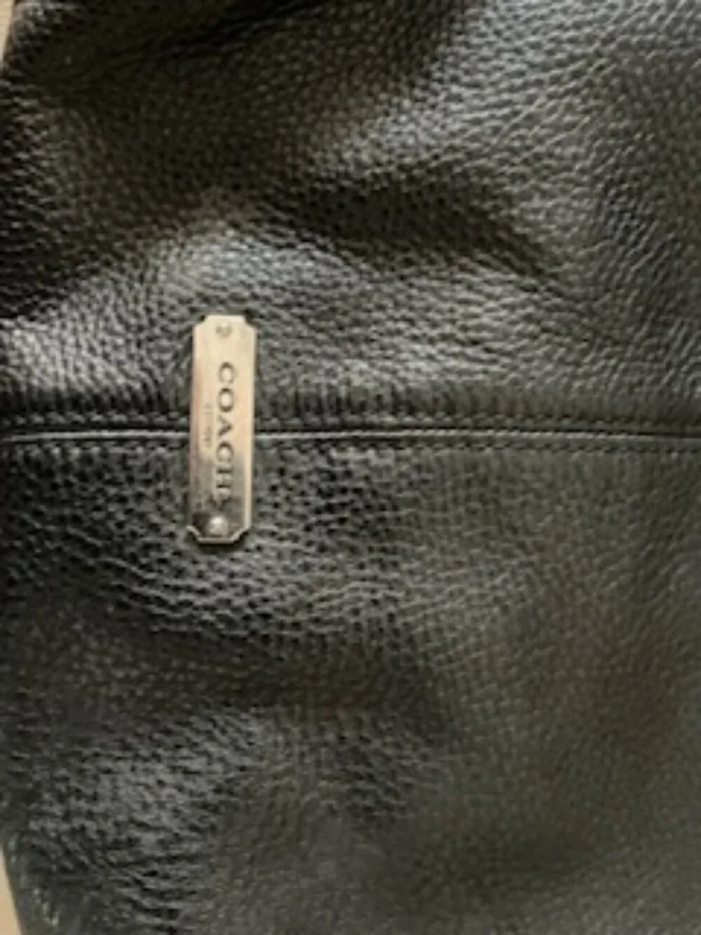 Coach Avery Black Leather Hobo Bag Large